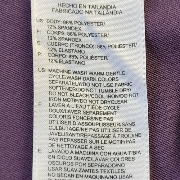 Reebok Woman’s Purple Active Long sleeve full zip jacket size L - Picture 10 of 13